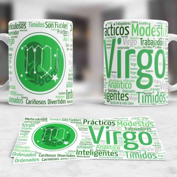 Tazas Sublimadas con Signos del Zodiaco