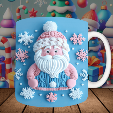 Bienvenido Tazas Sublimadas Navidad 3D