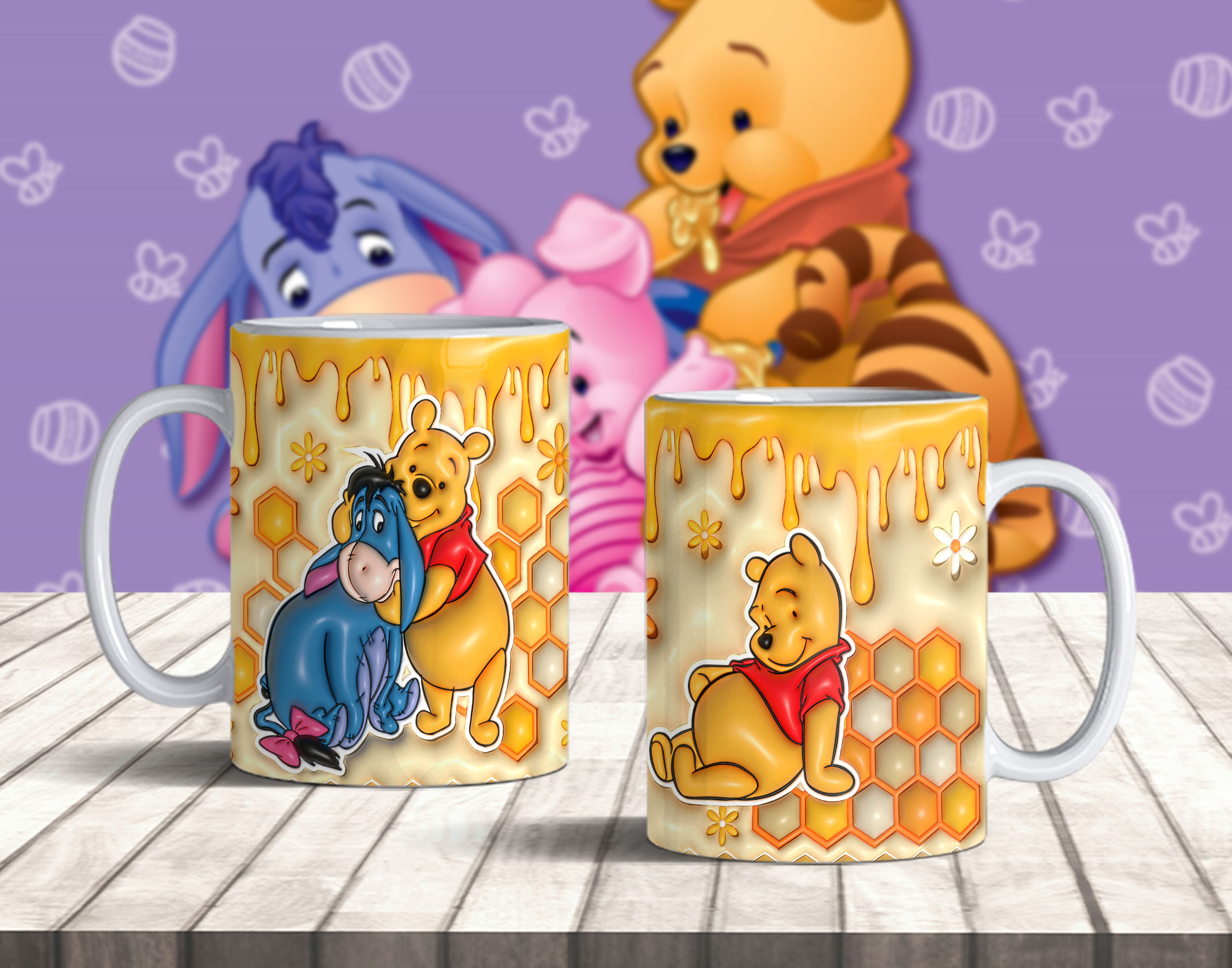 01 Taza Sublimada 3D Winnie Pooh