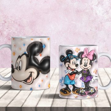 Bienvenido Tazas Sublimadas Disney 3D