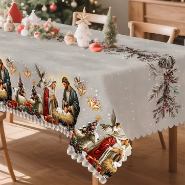 mantel mesa navidad nacimiento 1