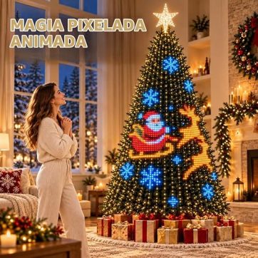 Bienvenido luces inteligentes arbol navidad