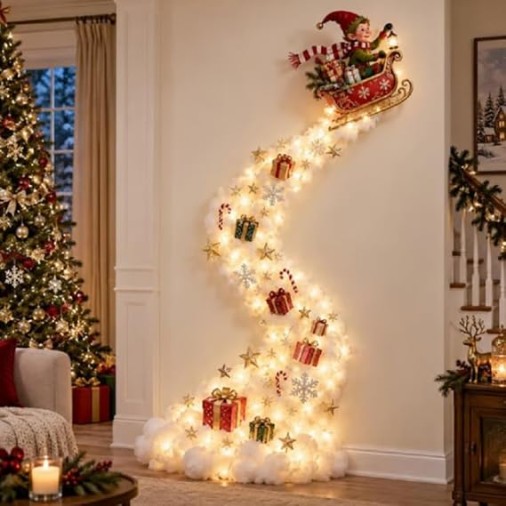 luces trineo elfo luces trineo elfo